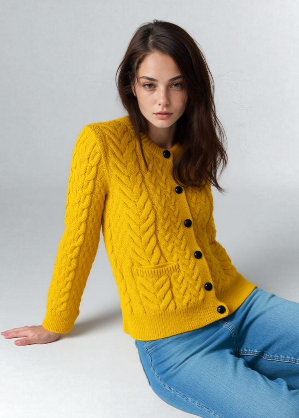 Ladies Supersoft Merino Wool Lumber Cardigan