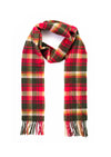 John Hanly Red Green Check Scarf