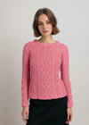 Lambay Aran Sweater | Rosa Pink
