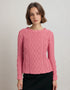 IrelandsEye Lambay Aran Sweater | Rosa Pink