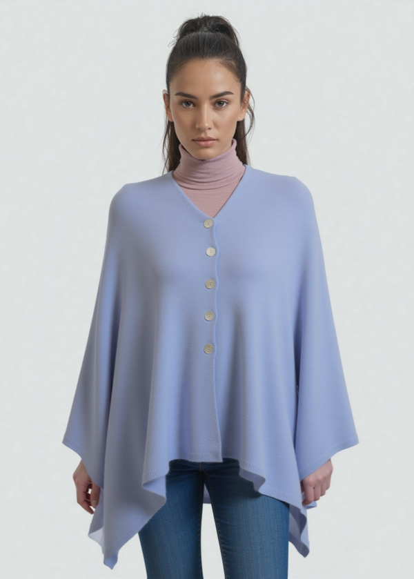 Lambswool Shawl | Light Blue