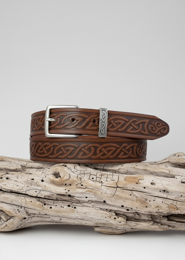 Lee River Leather Teltin Celtic Belt | Brown