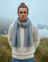McNutt Lambswool Scarf | Light Grey Tweed