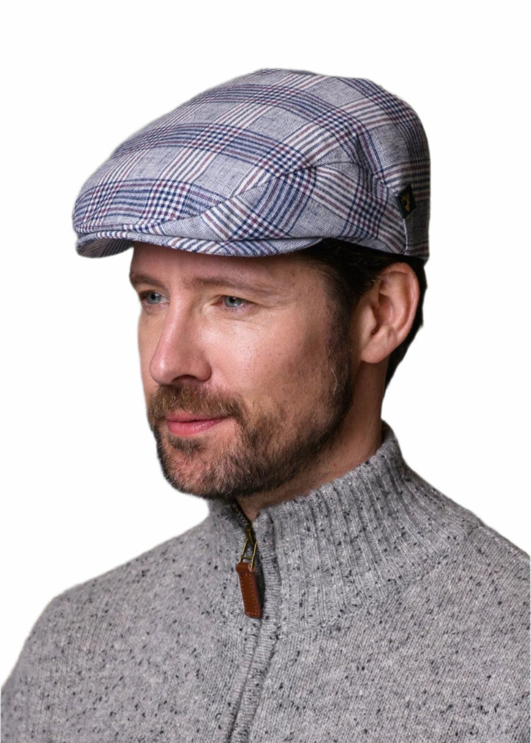 Mucros Linen Cap | Check