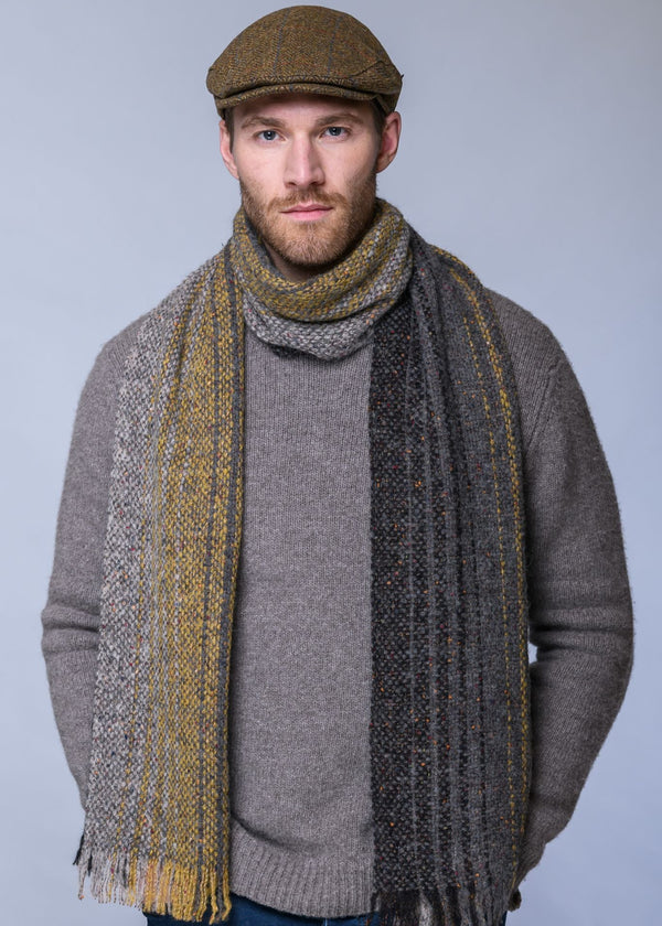 Mucros Islander Scarf | Grey Brown