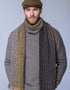 Mucros Islander Scarf | Grey Brown