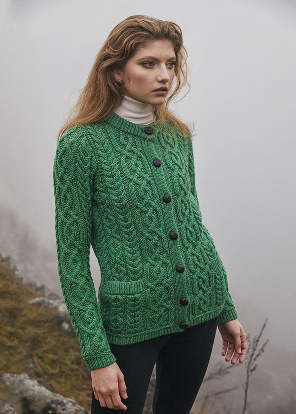 Ladies Aran Cardigan | Kiwi