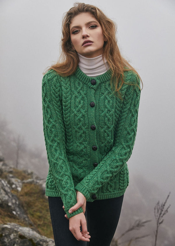 Ladies Aran Cardigan | Kiwi
