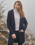 Ladies Classic Long Hooded Cardigan | Navy