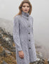 Aran Cable Knit Coat | Grey