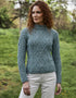 Ladies Aran Cable Knit Sweater | Skylight