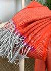 McNutt of Donegal Maude Herringbone Blanket Throw | Pure Irish Wool
