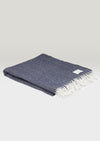 McNutt Navy Herringbone Blanket Throw