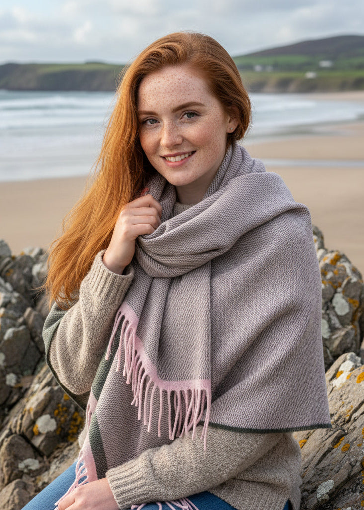 McNutt Cashmere Wrap | Alpine Reversible