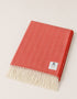 McNutt Heritage Blanket - Orange | 100% Pure Irish Wool Throw