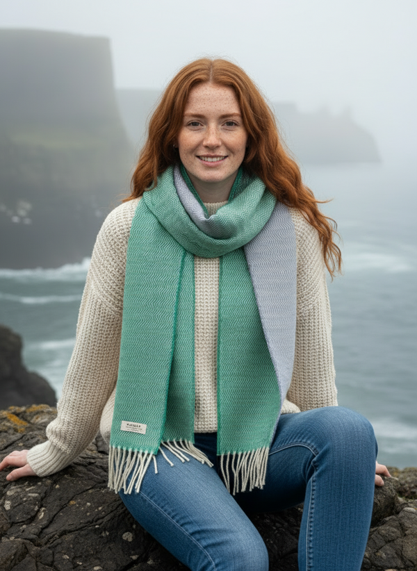 McNutt Lambswool Scarf | Bondi Wave