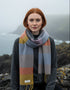 McNutt Lambswool Scarf | Grey Citrus Stripe