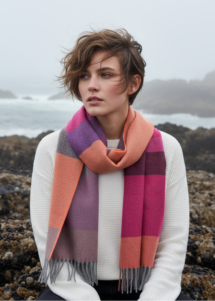 McNutt Lambswool Scarf | Havana Stripe