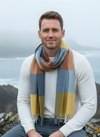 McNutt Lambswool Scarf | Orange Smoke Check