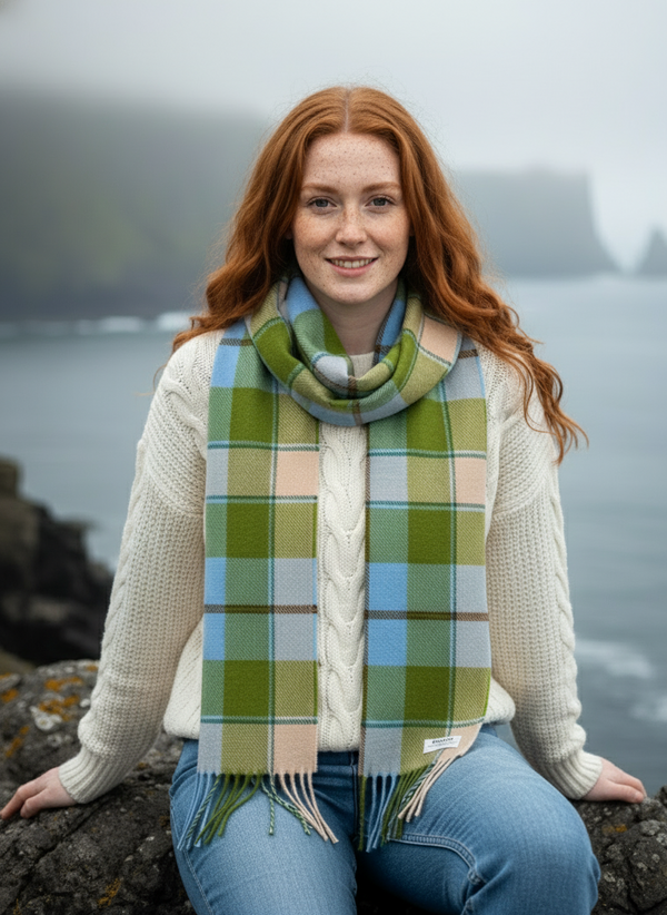 McNutt Lambswool Scarf | Spring Plaid