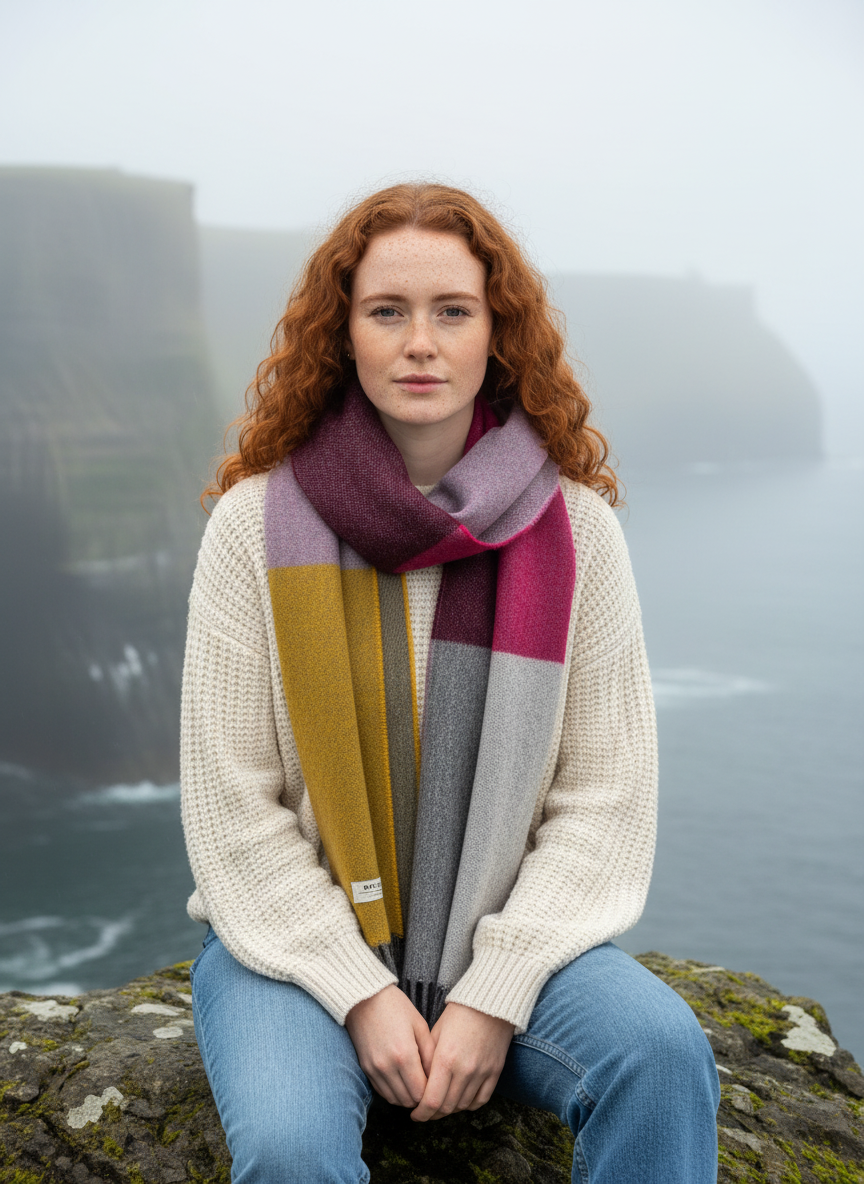 McNutt Lambswool Scarf | Vegas Stripe