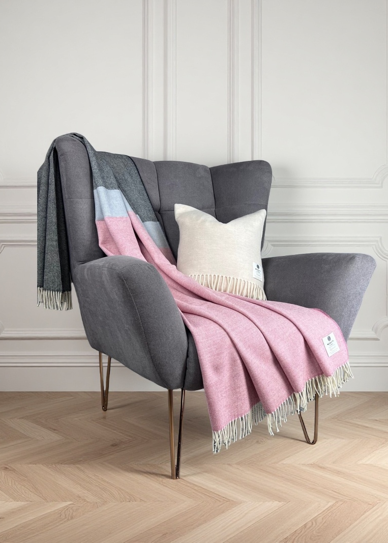 McNutt Lambswool Supersoft Blanket | Paris
