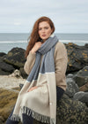 McNutt Stripe Pashmina Basswood And Smoke Wrap