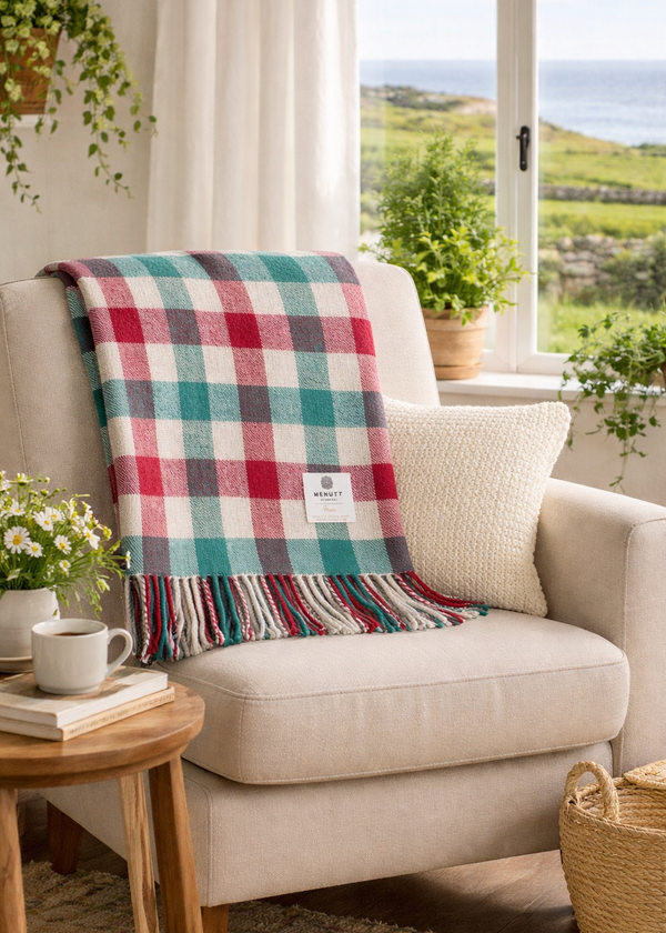 McNutt Pure Wool Throw | Campsite | Irish Heritage Blanket