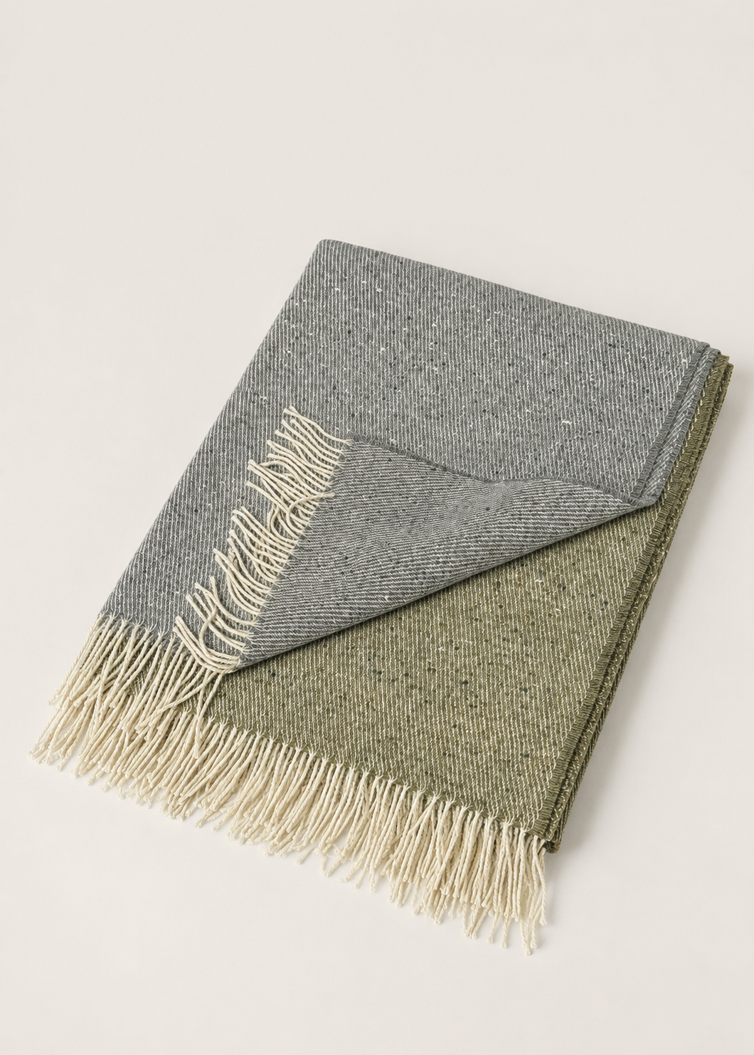 McNutt Pure Wool Throw | Skellig Mist