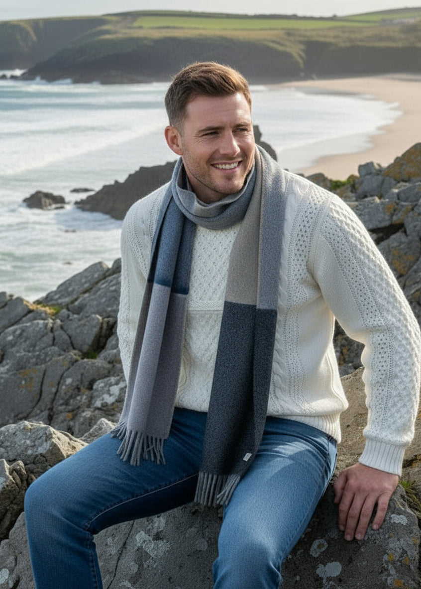 McNutt Tokyo Stripe Lambswool Scarf