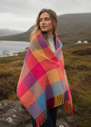 McNutt of Donegal Joseph's Block Supersoft Lambswool Blanket | Irish Merino Wool