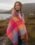 McNutt of Donegal Joseph's Block Supersoft Lambswool Blanket | Irish Merino Wool