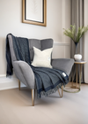 Mcnutt Cashmere Merino Throw | Alpine Navy