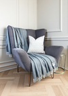 Mcnutt Lambswool Throw | Spotted Blue