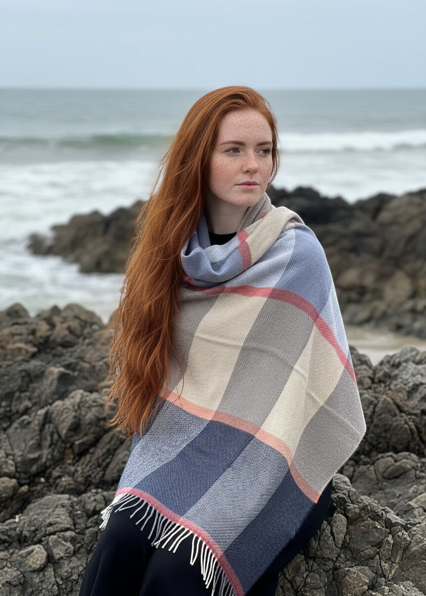 Mcnutt Clementine Stripe Pashmina Wrap