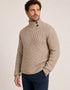 Aran-Wollpullover – Traditionelles irisches Zopfmuster | Denimblau