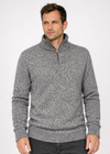 Men's Lambswool Quarter Zip Sweater | IrelandsEye | Dolmen