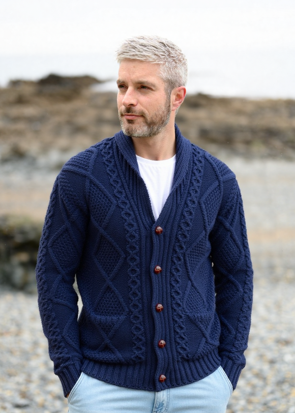 Men's Shawl Button Cardigan | DWB