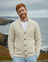 Men's Shawl Button Cardigan | Natural - Clearance