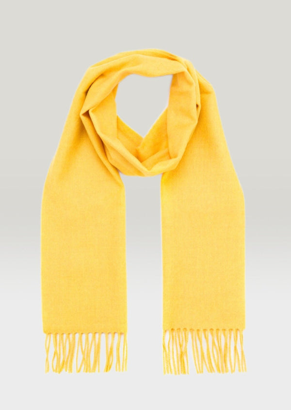 John Hanly Merino Wool Scarf | Sunshine Yellow