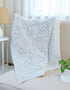 Merino Wool Aran Heart Baby Blanket | Feather - Clearance