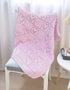 Merino Wool Aran Heart Baby Blanket | Rose - Clearance
