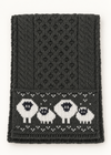 Merino Wool Sheep Aran Scarf | Green