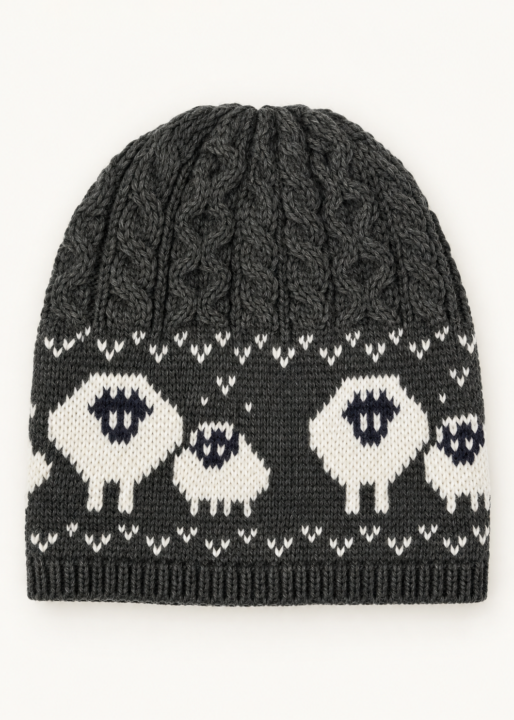 Merino Wool Sheep Beanie Hat | Green