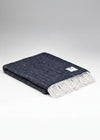 McNutt of Donegal Midnight Herringbone Blanket | Pure Irish Wool