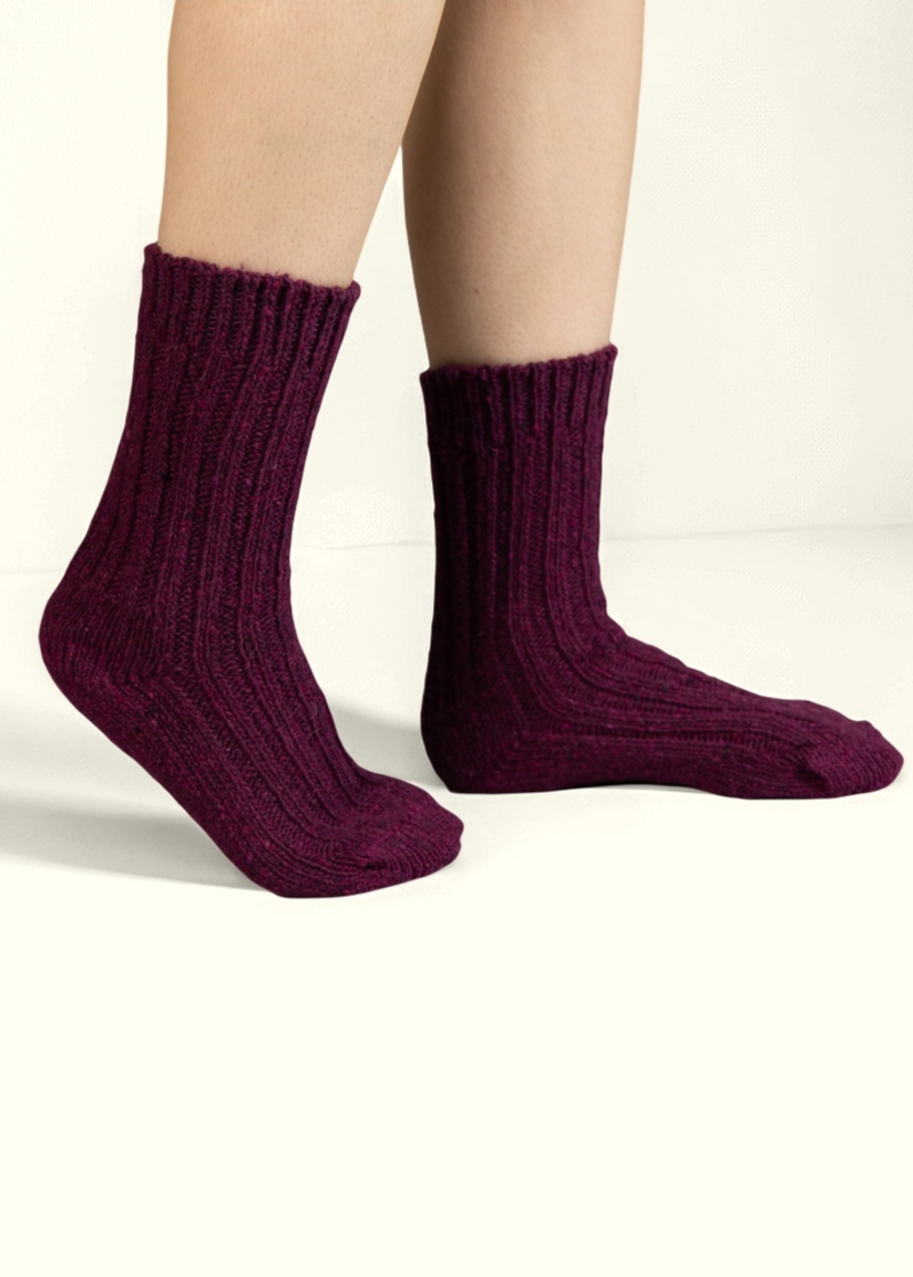 Irish Wool Neppy Socks | Women's
