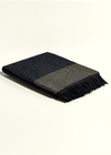McNutt Cashmere Merino Throw | Charcoal Sunshine