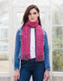 Mucros Mohair Viscose Scarf - Raspberry Mix
