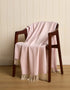 Foxford Kaschmir-Lammwolle Molly-Decke | Rosa