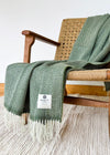 McNutt Merino Wool Throw | Moss